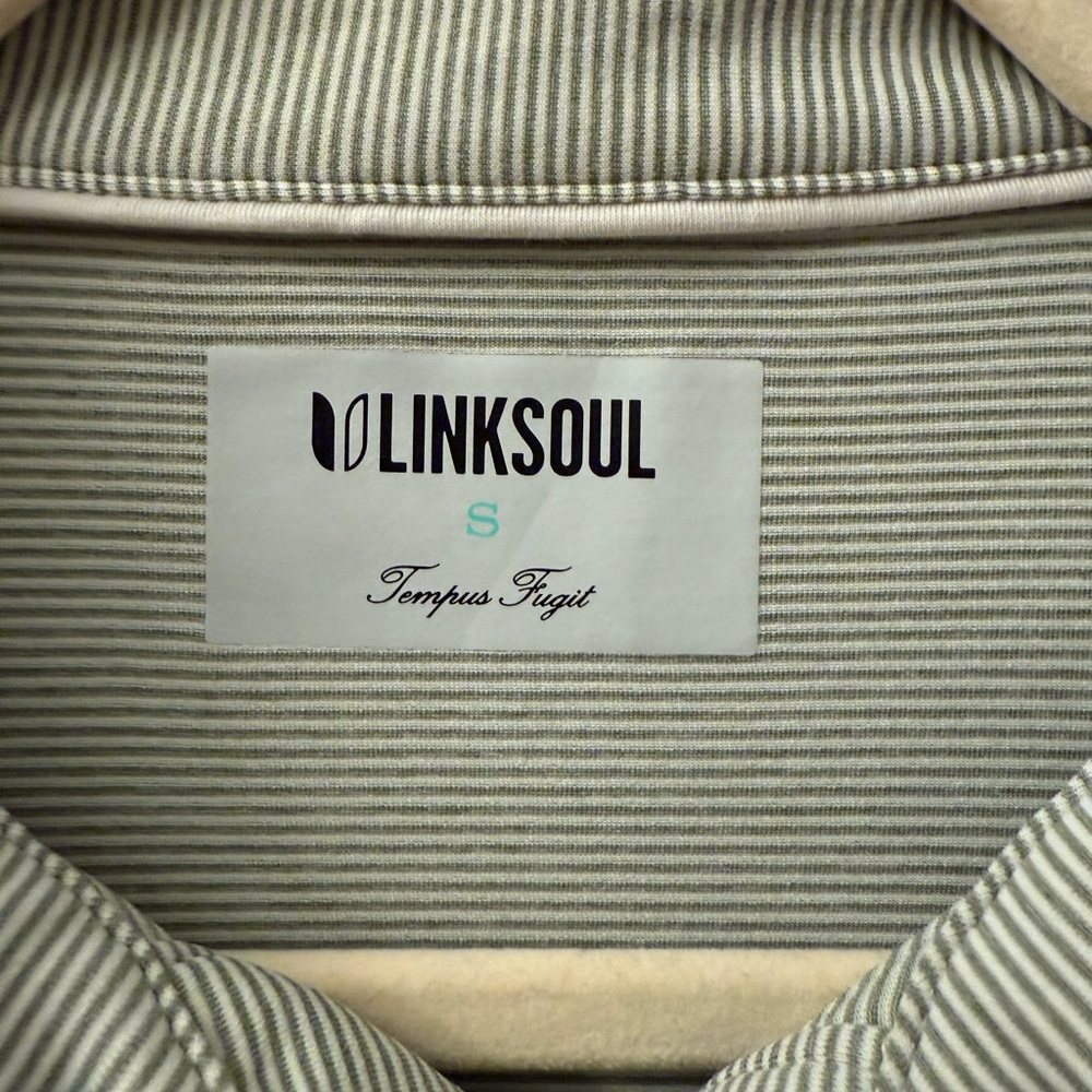 Linksoul Men's Classic Striped Polo in Gray - Picture 3 of 8